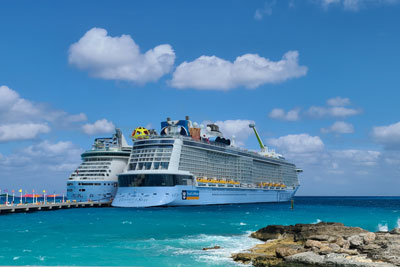 Royal Caribbean ships at Coco Cay